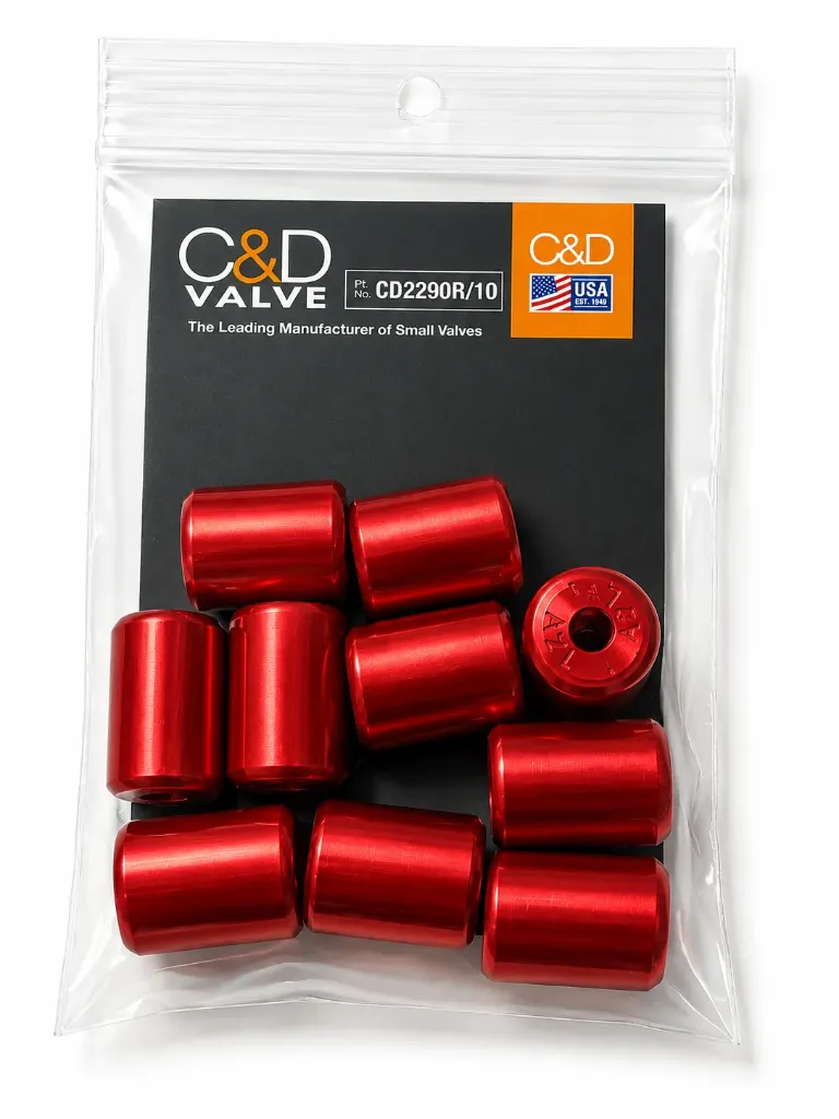 1/4" Flare Locking Cap C&D 10PK