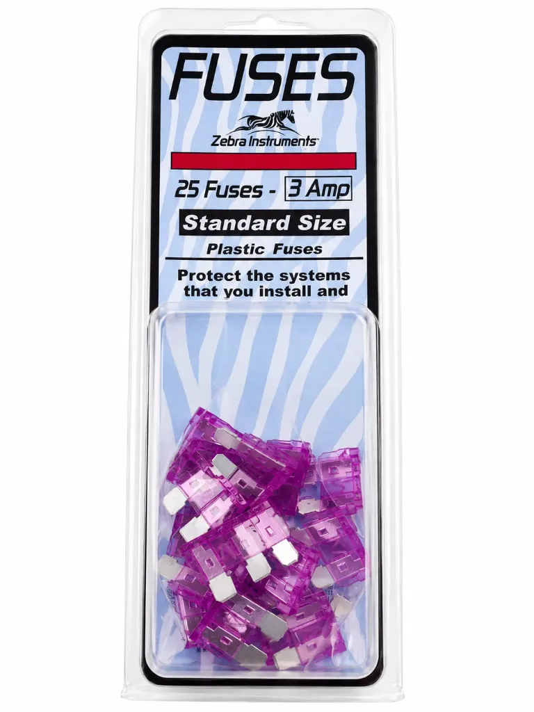 3 Amp Standard Blade Fuse (25 Pack)